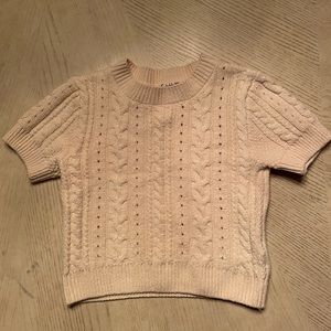 Cropped Free People Knit Sweater